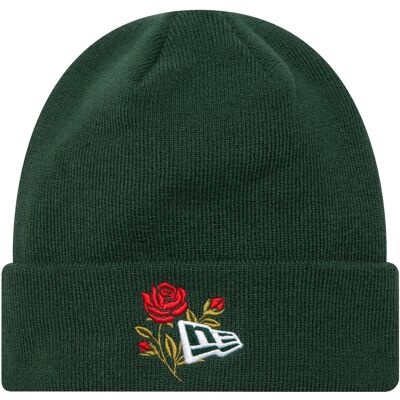 New Era Rose Icon Cuff Knit Beanie Hat 60580736, Kobieta/Mężczyzna, Czapka, Zielony New Era Rose Icon Cuff Knit Beanie Hat 60580736, Kobieta/Mężczyzna, Czapka, Zielony