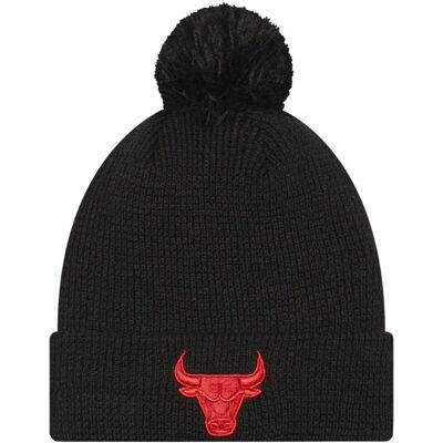 New Era Team Pop Bobble Beanie Chicago Bulls Hat 60285007, Mężczyzna, Czapka, Czarny New Era Team Pop Bobble Beanie Chicago Bulls Hat 60285007, Mężczyzna, Czapka, Czarny