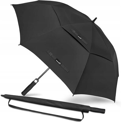 Inny producent NINEMAX Duży Parasol Golfowy 172 cm Automatyczny Wiatroszczelny Czarny Inny producent NINEMAX Duży Parasol Golfowy 172 cm Automatyczny Wiatroszczelny Czarny