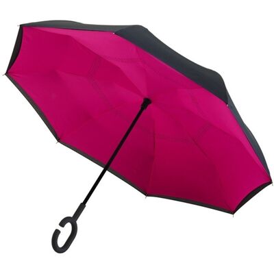 Youtrendy Odwrócony parasol z podwójnym materiałem Revers róż Youtrendy Odwrócony parasol z podwójnym materiałem Revers róż