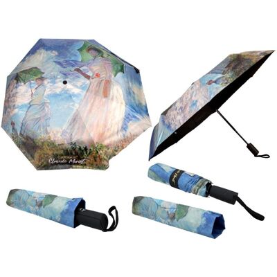 Parasol automat, składany - C. Monet, Kobieta z Parasolem (dekoracja na wierzchu) (CARMANI) Parasol automat, składany - C. Monet, Kobieta z Parasolem (dekoracja na wierzchu) (CARMANI)
