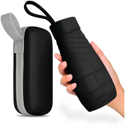 Zaxer PARASOL AUTOMATYCZNY CZARNY KIESZONKOWY MINI SKŁADANY KOMPAKTOWY MAŁY +ETUI Zaxer PARASOL AUTOMATYCZNY CZARNY KIESZONKOWY MINI SKŁADANY KOMPAKTOWY MAŁY +ETUI
