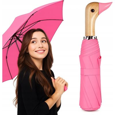 Inny producent PARASOL AUTOMATYCZNY PARASOLKA RÓŻOWA POKROWCEM DUCKHEAD 95cm NA PREZENT Inny producent PARASOL AUTOMATYCZNY PARASOLKA RÓŻOWA POKROWCEM DUCKHEAD 95cm NA PREZENT