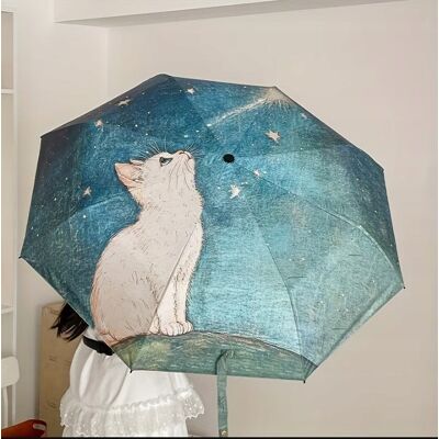 Inny producent PARASOL AUTOMATYCZNY PARASOLKA W KOTY BIAŁY KOT kotek KAWAII ANIME POP ART Inny producent PARASOL AUTOMATYCZNY PARASOLKA W KOTY BIAŁY KOT kotek KAWAII ANIME POP ART