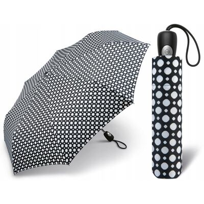 Parasol Automatyczny, Składany, Z Pokrowcem Pierre Cardin Biały, Czarny Parasol Automatyczny, Składany, Z Pokrowcem Pierre Cardin Biały, Czarny