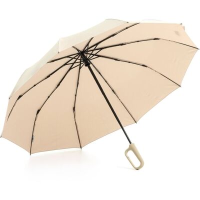 KRAGO ACCESSORIES Parasol Carbine 10-szprychowy składany beżowy KRAGO ACCESSORIES Parasol Carbine 10-szprychowy składany beżowy