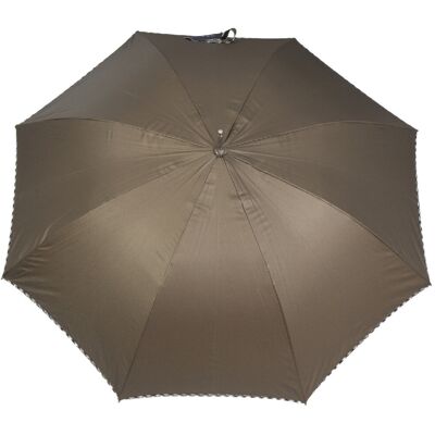 Parasol damski metalik taupe, automatyczny Wiatroodporny Parasol damski metalik taupe, automatyczny Wiatroodporny