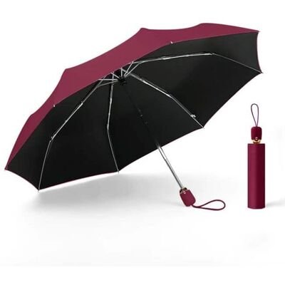 KRAGO ACCESSORIES Parasol damski składany automatyczny bordowy KRAGO ACCESSORIES Parasol damski składany automatyczny bordowy
