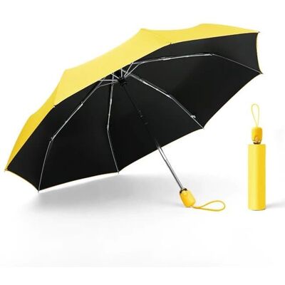 KRAGO ACCESSORIES Parasol damski składany automatyczny żółty KRAGO ACCESSORIES Parasol damski składany automatyczny żółty