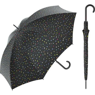 United Parasol Długi Automatyczny Benetton Long Ac Dots Black 56906 United Parasol Długi Automatyczny Benetton Long Ac Dots Black 56906