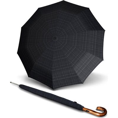 Parasol długi automatyczny Knirps S.770 - Prints Check Czarny Parasol długi automatyczny Knirps S.770 - Prints Check Czarny