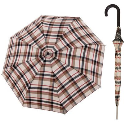Parasol Długi Doppler Carbonsteel Long Ac Stick Karo Beige Parasol Długi Doppler Carbonsteel Long Ac Stick Karo Beige