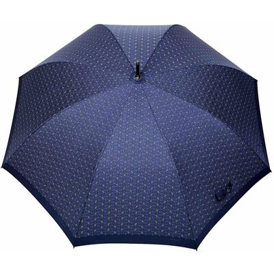 Parasol Długi Męski Klasyczny ze wzorem Mozaika 3D granatowa Parasol Długi Męski Klasyczny ze wzorem Mozaika 3D granatowa