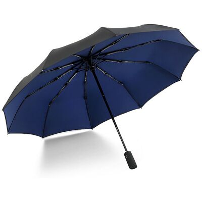 KRAGO ACCESSORIES Parasol Double 10-szprychowy, automatyczny z podwójną czaszą niebieski KRAGO ACCESSORIES Parasol Double 10-szprychowy, automatyczny z podwójną czaszą niebieski