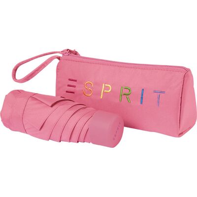 Parasol Esprit Ultra Mini Pouch Colorful Logo Carmine Parasol Esprit Ultra Mini Pouch Colorful Logo Carmine