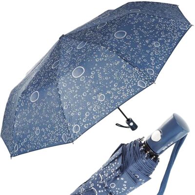 Inny producent Parasol granatowy wzór krople deszczu półautomat Inny producent Parasol granatowy wzór krople deszczu półautomat