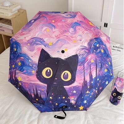 Inny producent PARASOL kotek fioletowy KAWAII ANIME POP ART PARASOLKA KOTY CZARNY KOT CUTE Inny producent PARASOL kotek fioletowy KAWAII ANIME POP ART PARASOLKA KOTY CZARNY KOT CUTE
