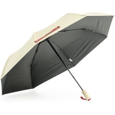 KRAGO ACCESSORIES Parasol Love damski składany automatyczny beżowy KRAGO ACCESSORIES Parasol Love damski składany automatyczny beżowy