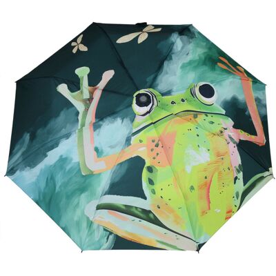 Fisher & Paykel PARASOL MANUALNY z nadrukiem cyfrowym Żaba na zielonym Filtr UV 50+ Fisher & Paykel PARASOL MANUALNY z nadrukiem cyfrowym Żaba na zielonym Filtr UV 50+