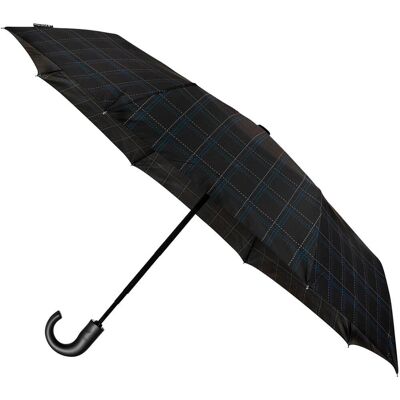 Parasol Męski, Automatyczny, Składany Impliva, Czarny W Delikatną Kratę Parasol Męski, Automatyczny, Składany Impliva, Czarny W Delikatną Kratę
