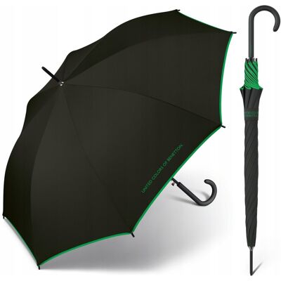 Parasol Parasolka Damska Benetton Czarna Długa Parasol Parasolka Damska Benetton Czarna Długa