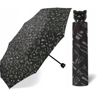 Parasol Parasolka Damska Mini Happy Rain Kot Parasol Parasolka Damska Mini Happy Rain Kot