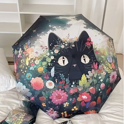 Inny producent PARASOL SKŁADANY MINI PARASOLKA KOTY CZARNY KOT kotek KAWAII ANIME POP ART Inny producent PARASOL SKŁADANY MINI PARASOLKA KOTY CZARNY KOT kotek KAWAII ANIME POP ART