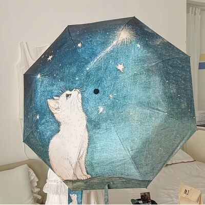 Inny producent PARASOL SKŁADANY MINI PARASOLKA W KOTY BIAŁY KOT kotek KAWAII ANIME POP ART Inny producent PARASOL SKŁADANY MINI PARASOLKA W KOTY BIAŁY KOT kotek KAWAII ANIME POP ART