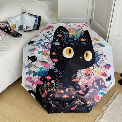 Inny producent PARASOL składany PARASOLKA W KOTY CZARNY KOT KAWAII ANIME POP ART prezent Inny producent PARASOL składany PARASOLKA W KOTY CZARNY KOT KAWAII ANIME POP ART prezent