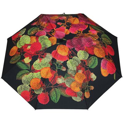 Fisher & Paykel PARASOL SUPERAUTOMATYCZNY nadruk cyfrowy Maliny na czarnym Filtr UV 50+ Fisher & Paykel PARASOL SUPERAUTOMATYCZNY nadruk cyfrowy Maliny na czarnym Filtr UV 50+