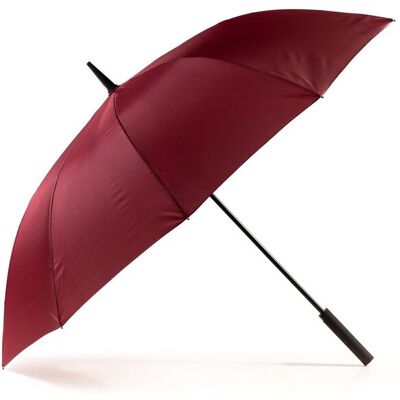 KRAGO ACCESSORIES Parasol typu laska 10-szprychowy z gumowaną rączką Soft Touch bordowy KRAGO ACCESSORIES Parasol typu laska 10-szprychowy z gumowaną rączką Soft Touch bordowy