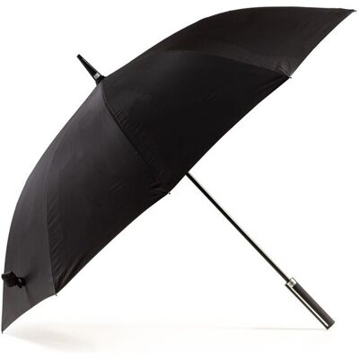 KRAGO ACCESSORIES Parasol typu laska 10-szprychowy z gumowaną rączką Soft Touch czarny KRAGO ACCESSORIES Parasol typu laska 10-szprychowy z gumowaną rączką Soft Touch czarny