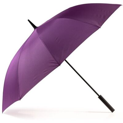 KRAGO ACCESSORIES Parasol typu laska 10-szprychowy z gumowaną rączką Soft Touch fioletowy KRAGO ACCESSORIES Parasol typu laska 10-szprychowy z gumowaną rączką Soft Touch fioletowy