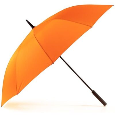 KRAGO ACCESSORIES Parasol typu laska 10-szprychowy z gumowaną rączką Soft Touch pomarańczowy KRAGO ACCESSORIES Parasol typu laska 10-szprychowy z gumowaną rączką Soft Touch pomarańczowy