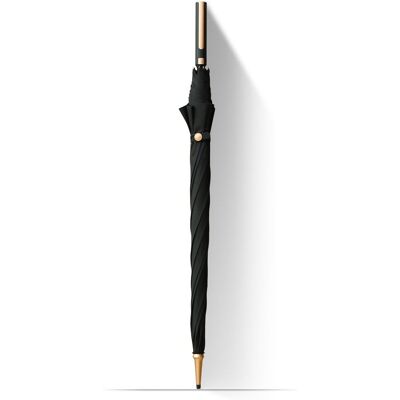 KRAGO ACCESSORIES Parasol typu laska Black Gold KRAGO ACCESSORIES Parasol typu laska Black Gold