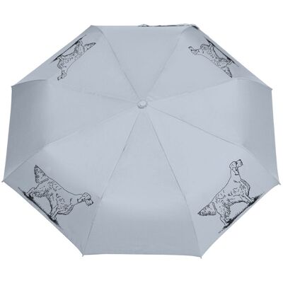Manu24 Parasol z Psami Parasolka Setter Składana, Lekka, Wiatroodporna Szary Manu24 Parasol z Psami Parasolka Setter Składana, Lekka, Wiatroodporna Szary