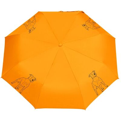Manu24 Parasol z Psami Parasolka Stafik Składana, Lekka, Wiatroodporna Pomarańczowy Manu24 Parasol z Psami Parasolka Stafik Składana, Lekka, Wiatroodporna Pomarańczowy