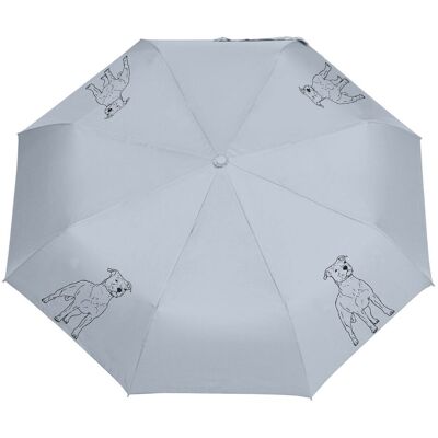 Manu24 Parasol z Psami Parasolka Stafik Składana, Lekka, Wiatroodporna Szary Manu24 Parasol z Psami Parasolka Stafik Składana, Lekka, Wiatroodporna Szary