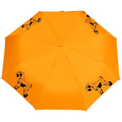 Manu24 Parasol z Psami Parasolka Sznaucer 2 Składana, Lekka, Wiatroodporna Pomarańczowy Manu24 Parasol z Psami Parasolka Sznaucer 2 Składana, Lekka, Wiatroodporna Pomarańczowy