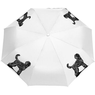 Manu24 Parasol z Psami Parasolka Terrier rosyjski Składana, Lekka, Wiatroodporna Biały Manu24 Parasol z Psami Parasolka Terrier rosyjski Składana, Lekka, Wiatroodporna Biały