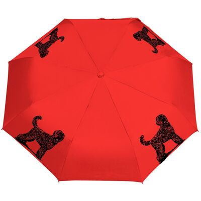 Manu24 Parasol z Psami Parasolka Terrier rosyjski Składana, Lekka, Wiatroodporna Czerwony Manu24 Parasol z Psami Parasolka Terrier rosyjski Składana, Lekka, Wiatroodporna Czerwony