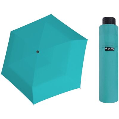 Parasolka damska do kieszeni lub torebki DOPPLER Fiber Havanna tylko 140 g, błękitna Parasolka damska do kieszeni lub torebki DOPPLER Fiber Havanna tylko 140 g, błękitna