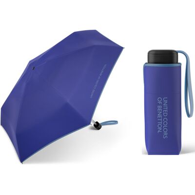 Parasolka do kieszeni lub torebki 17 cm składana na 5 BENETTON, niebieska Parasolka do kieszeni lub torebki 17 cm składana na 5 BENETTON, niebieska