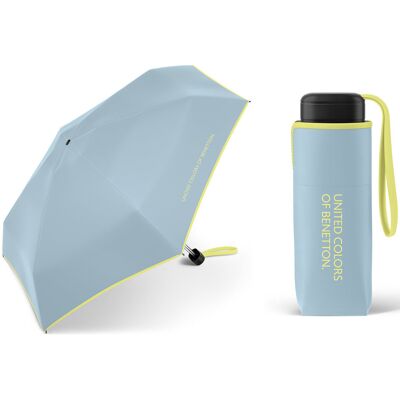 Parasolka do kieszeni lub torebki 17 cm składana na 5 BENETTON, szara Parasolka do kieszeni lub torebki 17 cm składana na 5 BENETTON, szara