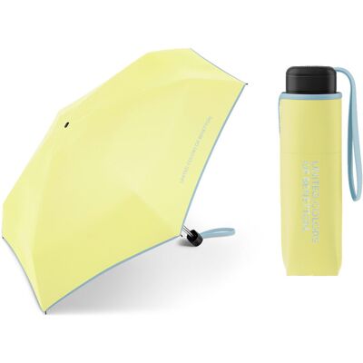 Parasolka do kieszeni lub torebki 17 cm składana na 5 BENETTON, żółta Parasolka do kieszeni lub torebki 17 cm składana na 5 BENETTON, żółta