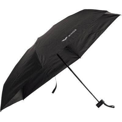 Parasolka kieszonkowa WINGS Black 19” – lekka, kompaktowa, wodoodporna 190T z powłoką UV, składana 20 cm, 0,2 kg Parasolka kieszonkowa WINGS Black 19” – lekka, kompaktowa, wodoodporna 190T z powłoką UV, składana 20 cm, 0,2 kg