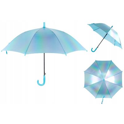 PARASOLKA PARASOL DLA DZIEWCZYNKI NIEBIESKA HOLOGRAFICZNA KITE PARASOLKA PARASOL DLA DZIEWCZYNKI NIEBIESKA HOLOGRAFICZNA KITE