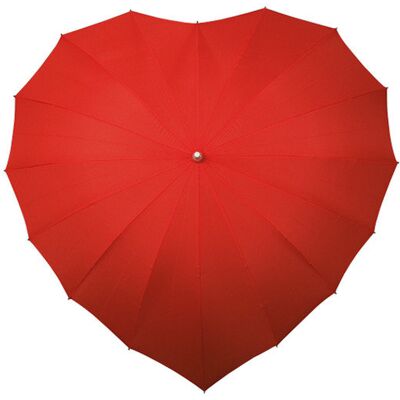 Parasolka w kształcie serca w kolorze czerwonym / Impliva Parasolka w kształcie serca w kolorze czerwonym / Impliva