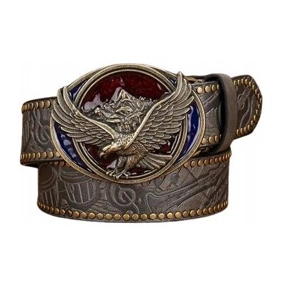Inny producent Pas pasek kowbojski western ZŁOTY ORZEŁ Texas VINTAGE USA góry retro 120 cm Inny producent Pas pasek kowbojski western ZŁOTY ORZEŁ Texas VINTAGE USA góry retro 120 cm