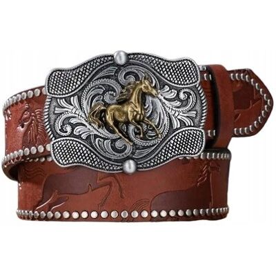 Inny producent Pas Pasek Kowbojski Westernowy Koń Vintage Texas Retro Nity Dżety 120 Cm Inny producent Pas Pasek Kowbojski Westernowy Koń Vintage Texas Retro Nity Dżety 120 Cm